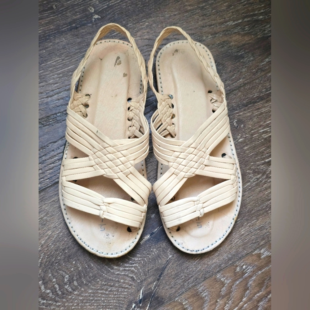 Women's Cream Sandals